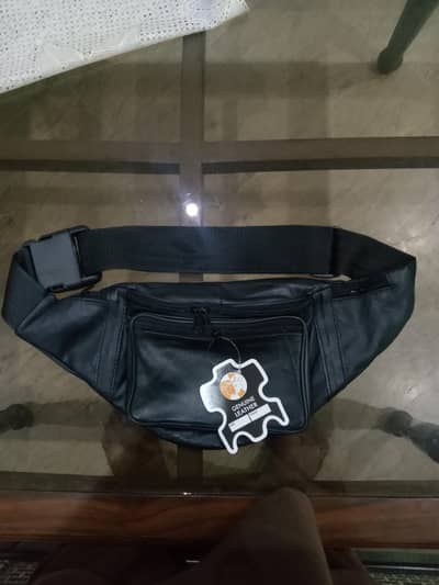 Leather tourist belt