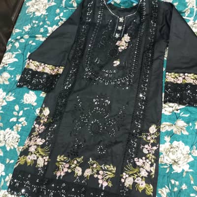 Maria. b cotton dress stitched availabl