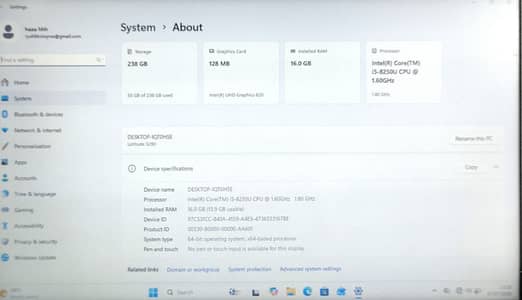 Dell Latitude 5290 core i5 8th generation 16GB RAM 256GB SSD window 11