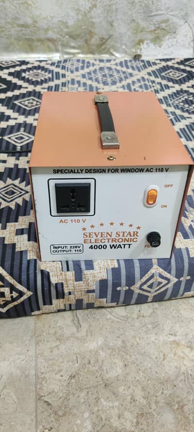 Seven Star Electronic 4000 Watt Voltage Converter (220V to 110V)