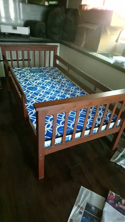 Ikea style single bed plus toddler bed