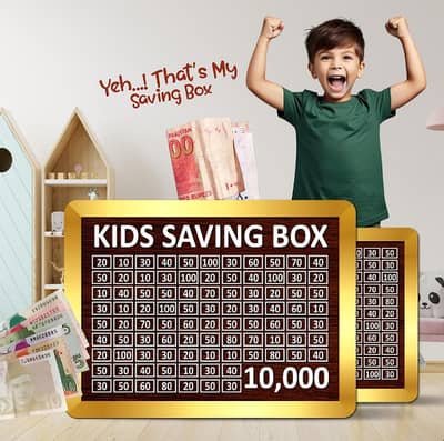 Wooden Money Saving Box - 10K Target