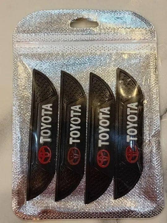 CAR DOOR GUARD UNIVERSAL TOYOTA LOGO 4PCS SET RUBBER EDGE GUARD DOOR PROTECTION GUARD ANTI-SCRATCH