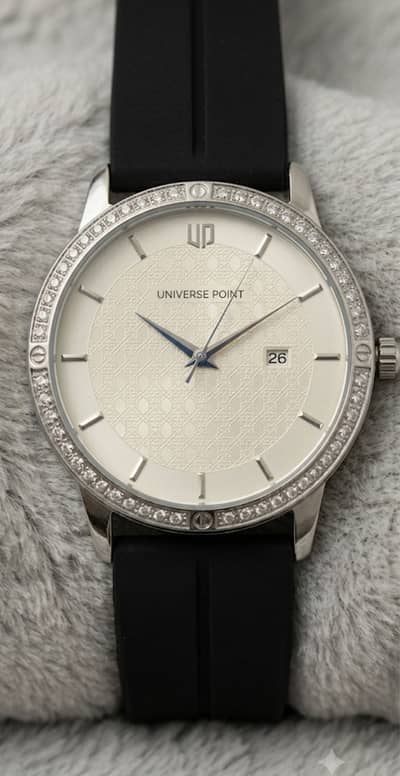 Stylish Universe Point Watch – Elegant Design with Premium Black Strap
