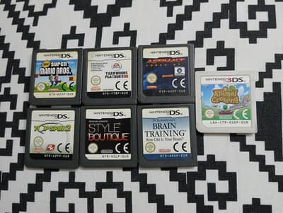 6 Nintendo DS/DSi Game Cards + One 3DS card FREE!