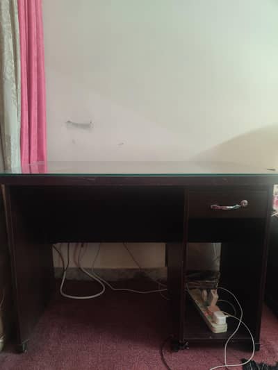 Study table/ Computer table with Glass