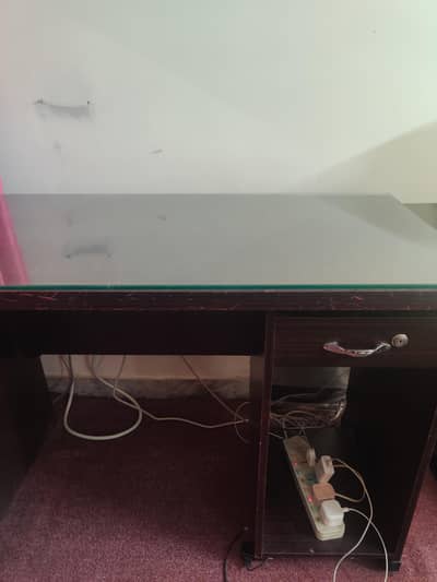 Study table/ Computer table with Glass