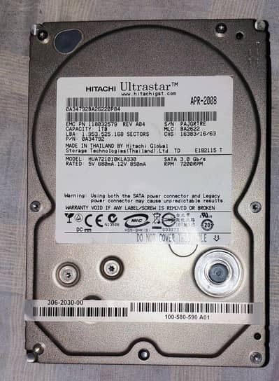 HITACHI 1TB HARD DRIVE