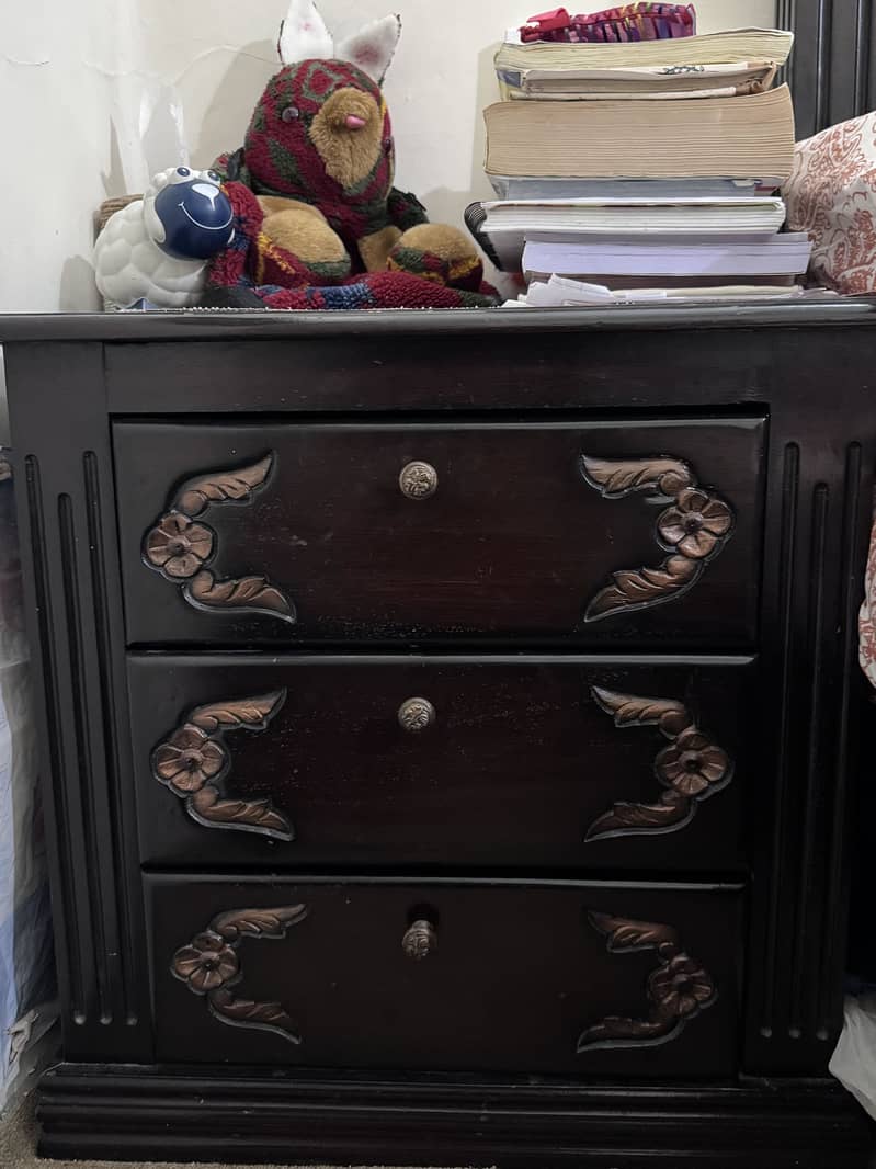 Solid Tali wood Bed Set 3