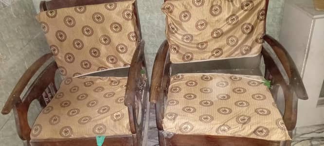 wooden sofa 2 sofa 10 by 10 condition ha look like ha new with sofa se