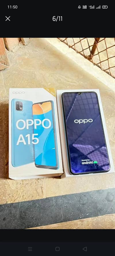 OPPO A15 argent sell seald mobile all ok box or mobile orginial cable