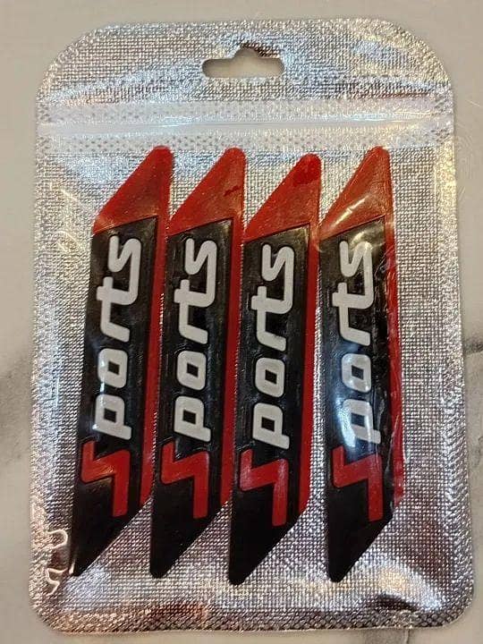 CAR DOOR GUARD UNIVERSAL SPORTS LOGO 4PCS SET RUBBER EDGE GUARD DOOR PROTECTION GUARD ANTI-SCRATCH