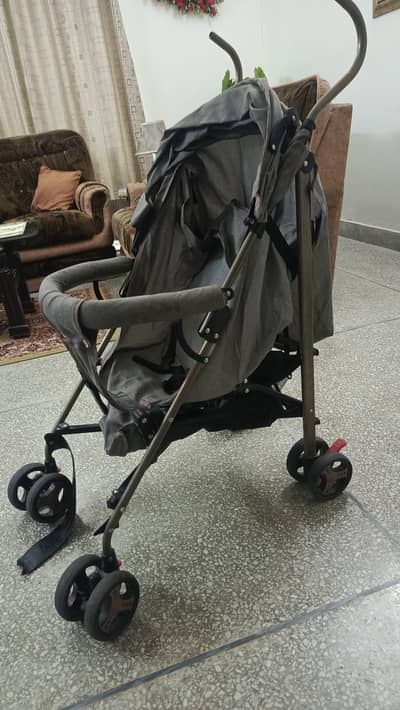 Baby Stroller Gray Color