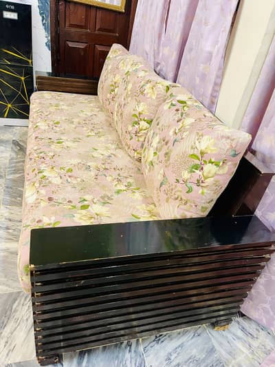 Seven seater solid wood sofa set