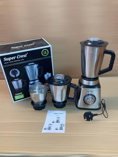 Germany Super Crest 8031 3-in-1 Blender - Juicer & Grinder (Brand New)