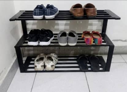 Multipurpose Rack. 3 Tier Iron Shoe Rack & Storage Rack.