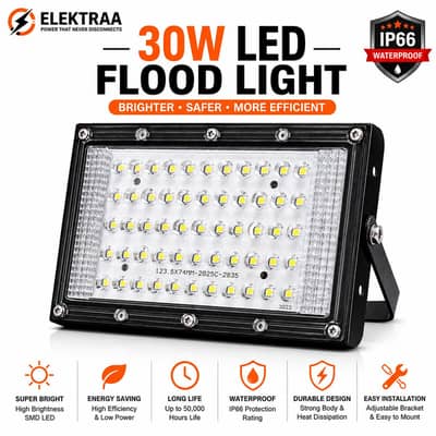 30W LED LIGHT WATERPROOF OUTDOOR SECURITY LIGHT