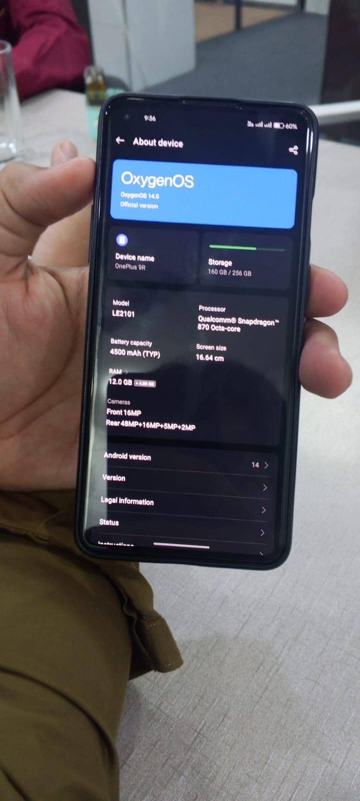 One Plus 9R 0