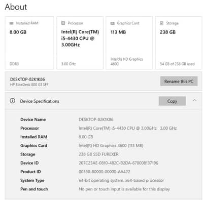 hp core i5 4th generation