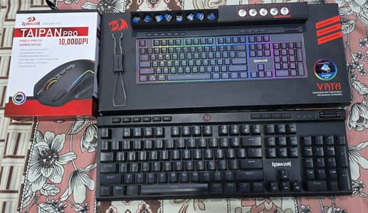 Redragon K580 RGB Mechanical Keyboard + Redragon M810 RGB Pro Ta