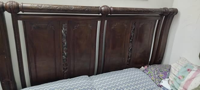 king size bed with dressing and side tables