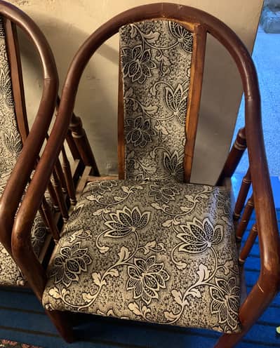 Wooden Sofa Set 3 Piece (2 Seater + 2 Chairs)  Good Condition