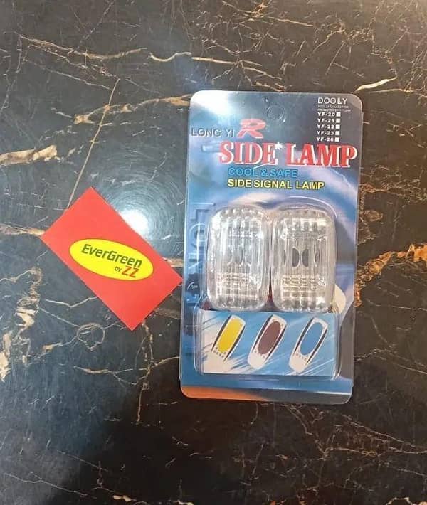 CAR SIDE UNIVERSAL LIGHT COVER WITHOUT HOLDER AND BULB PACK OF 2