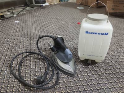silver star steam press iron (original)