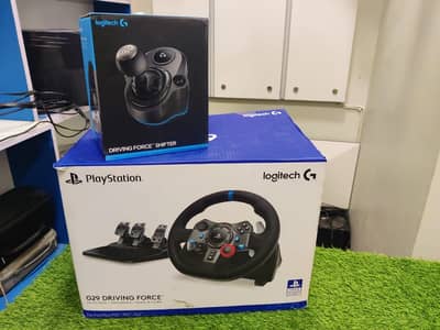 LOGITECH g29 brand new just box open with shifter