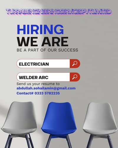 Electrician And Welder required