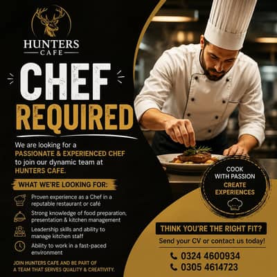 Fast food chef required