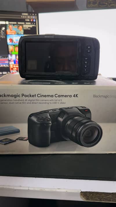 BMPCC4k Blackmagic Pocket 4k Camera body. Mint condition