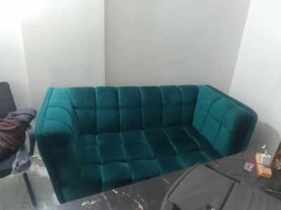 Sofa Emerald Green Velvet 2-Seater
