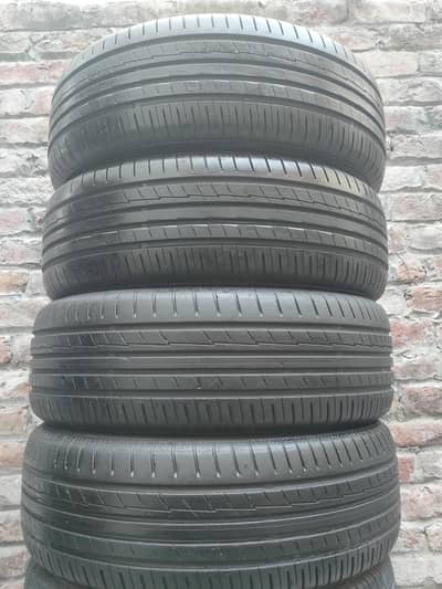 Lahore Tyres 205/65R15 Yokohama Bluearth 80% Condition 4 Tyres Set