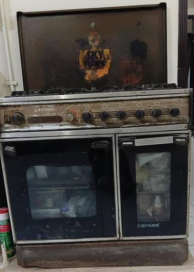 sky flame oven for sale 5 burner used condition