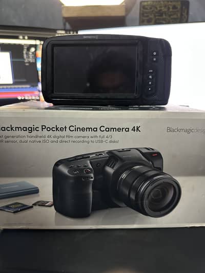 BMPCC4k Blackmagic Pocket 4k Camera body. Mint condition