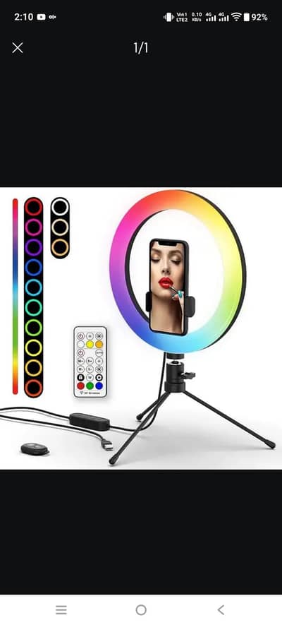 JOYKEE 10.2 INCH LED RING LIGHT