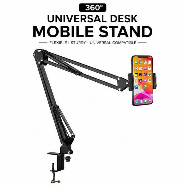 (Traoxss. Pk) BLUK BX-771 360 Adjustable Mobile Phone Stand | Universal Desk Phone Holder