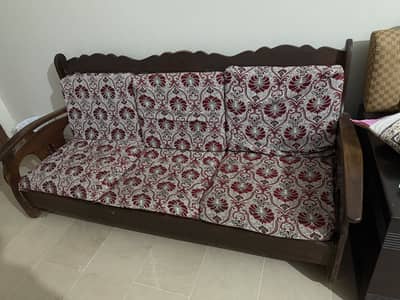 wooden sofa old design
