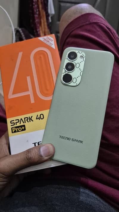 Tecno Spark 40 Pro Plus 8/256 Brand New 8 Months Warranty
