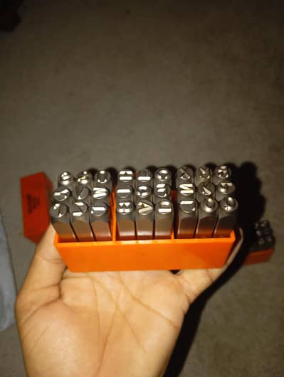 Punching Alphabet and numbers