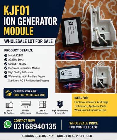 KJF01 Ion Generator Module – Wholesale Lot | Available