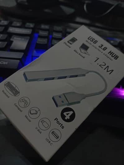 USB 3. O 4-Port Hub - Brand New - 1.2M Cable - High Speed