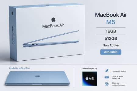 MaxBook Air M5 13” 16GB 512GB Sky Blue