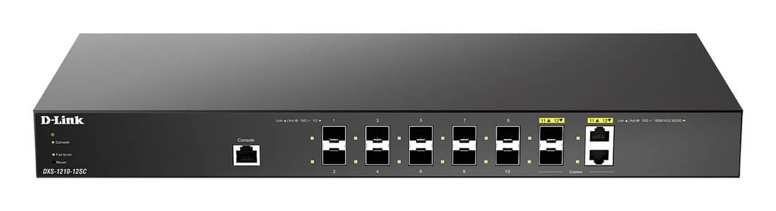New D-Link DXS-1210-12SC 10 Gigabit Smart Managed Fiber Switch