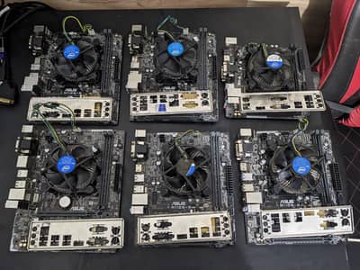 i3 6100 / asus h110m / intel stock cooler