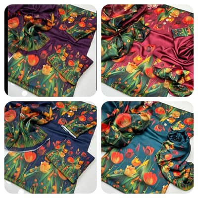3 Piece Silk Dress / Digital Print