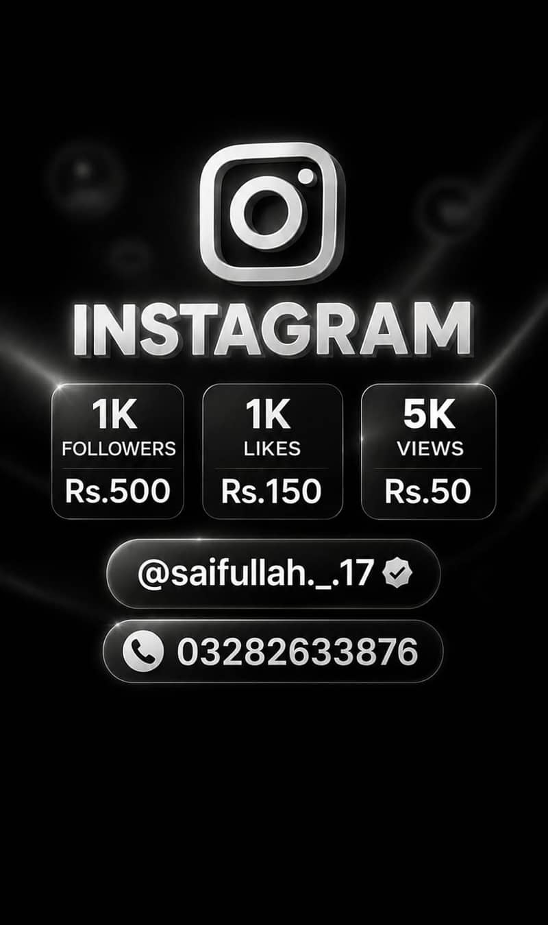 Instagram services available 0