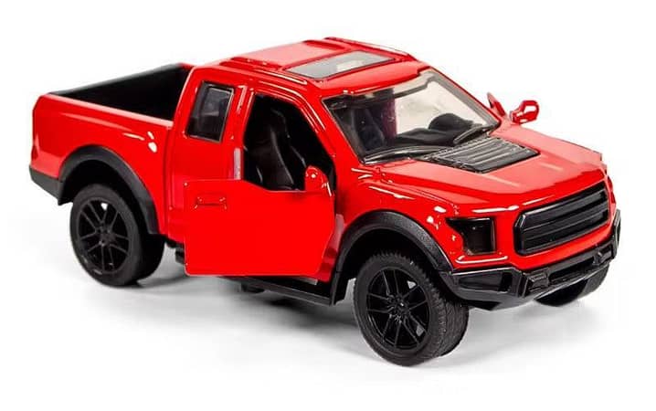 1:43 Metal Diecast Dala Pickup Truck Toy Car | Openable Doors | Pull Back Action | Mini Metal Pickup Model | Kids Gift | Black White Red Yellow