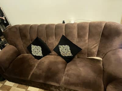 Brown Sofa Set – Good Condition 8/10